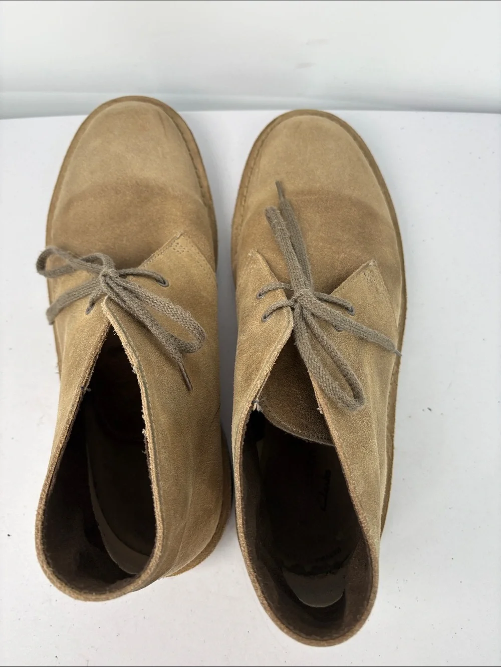 Clarks suede upper
